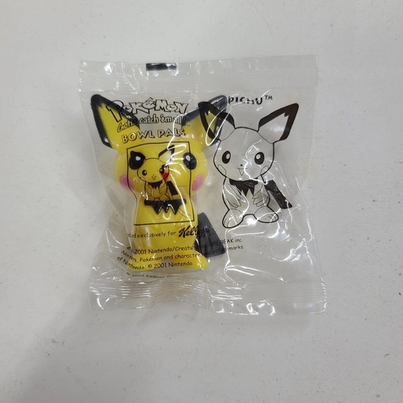 Kellogs Pokemon bowl pals Pichu 2001 prize toy - Picture 2 of 3